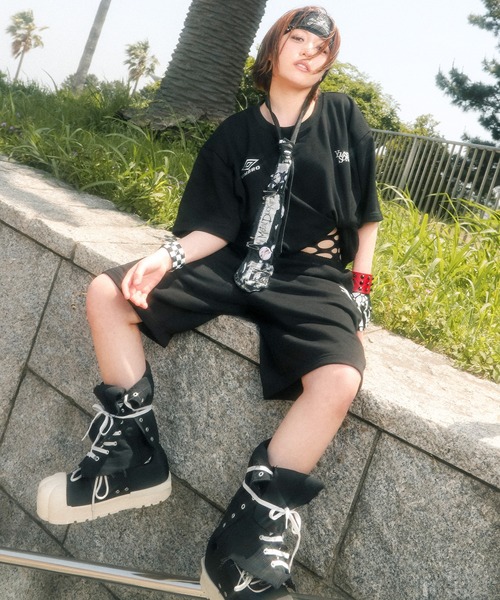 

Younger song Комплект спортивный: футболка с коротким рукавом и шорты, UMBRO, черный