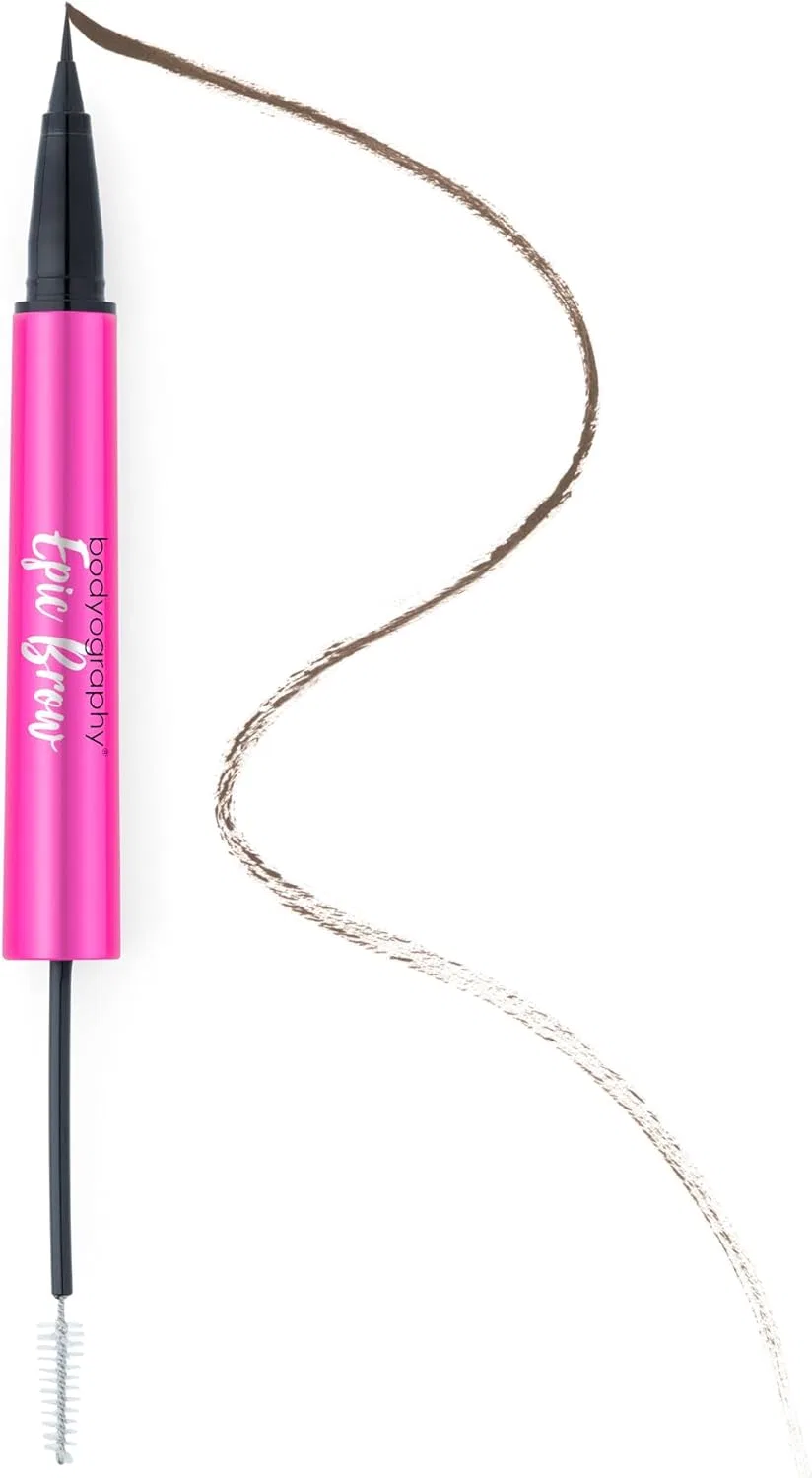 Карандаш для бровей Bodyography Epic Brow 2-в-1, коричневый