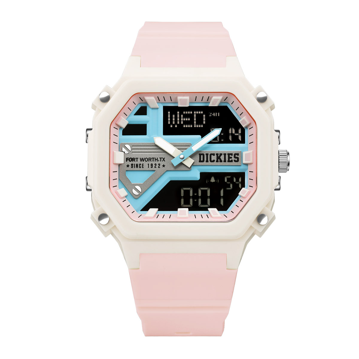 

Dickies Часы SS23 Wrist Watch Electronic Movement Plastic Strap 45mm Black Dial Unisex CL 510