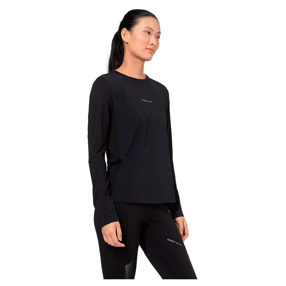 

Футболка Super.natural Windbreaker long sleeve, черный