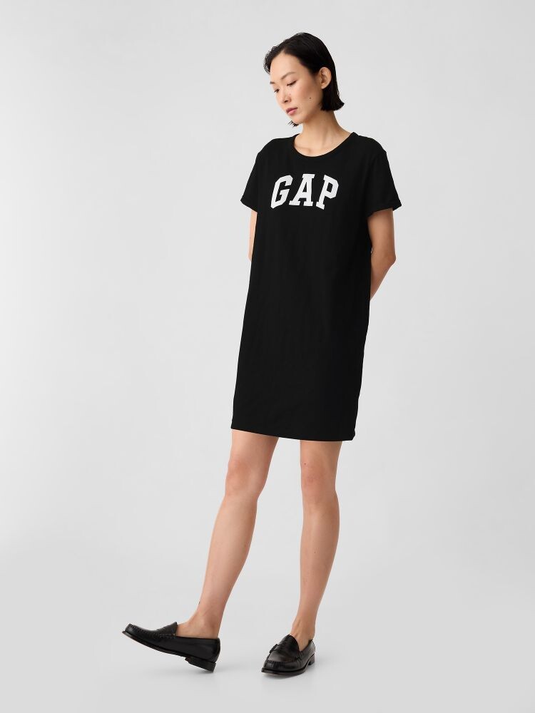 

Платье с логотипом Gap, черный