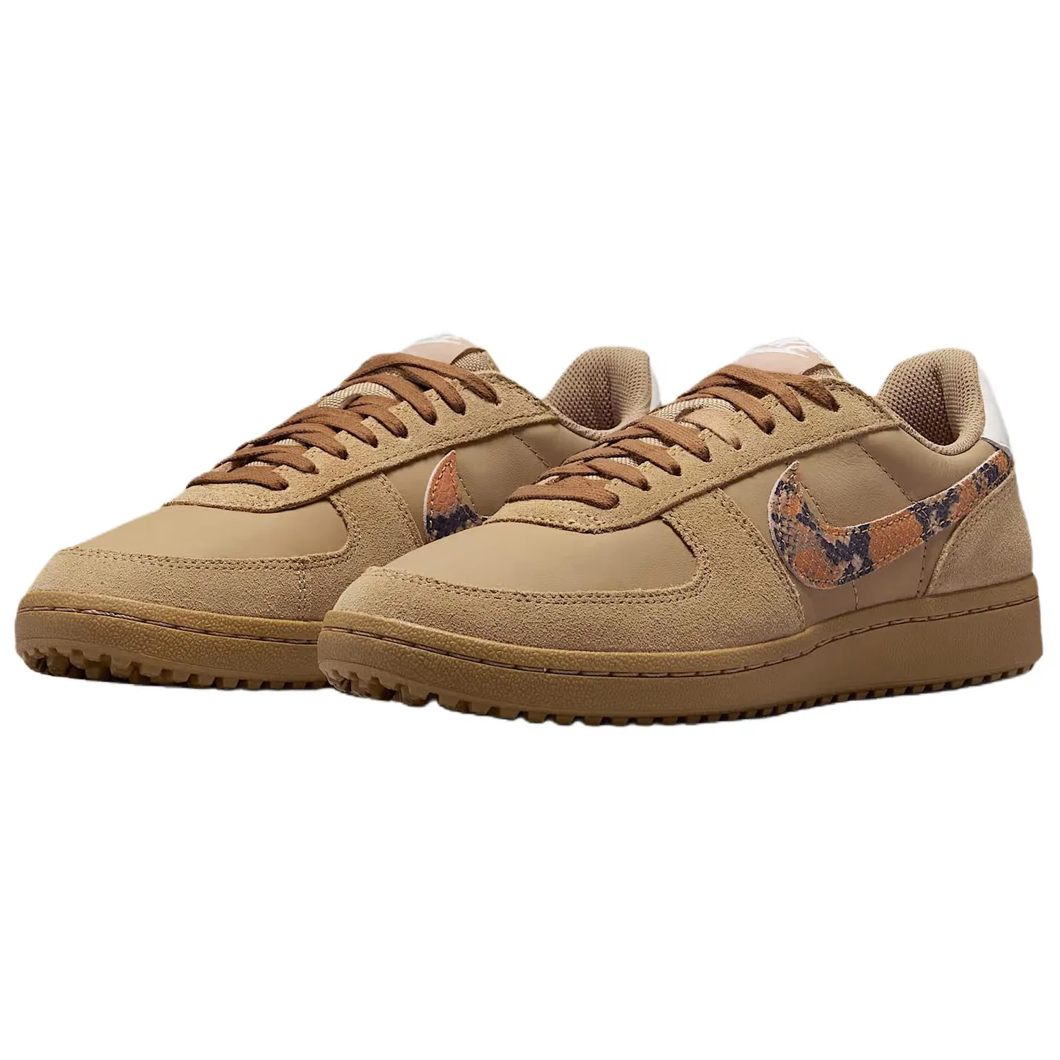 Кроссовки кожаные Nike Low Brown — фото 3