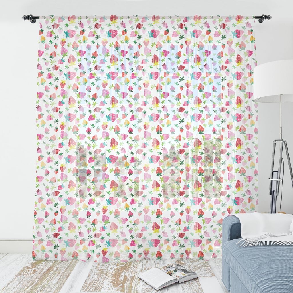 

Гобелен ABAKUHAUS с фруктами, красочный милый рисунок клубники, повторяющийся на однотонном фоне, шелковистая атласная ткань для гостиной, спальни, 274 см x 274 см, розовая горчица, розовый