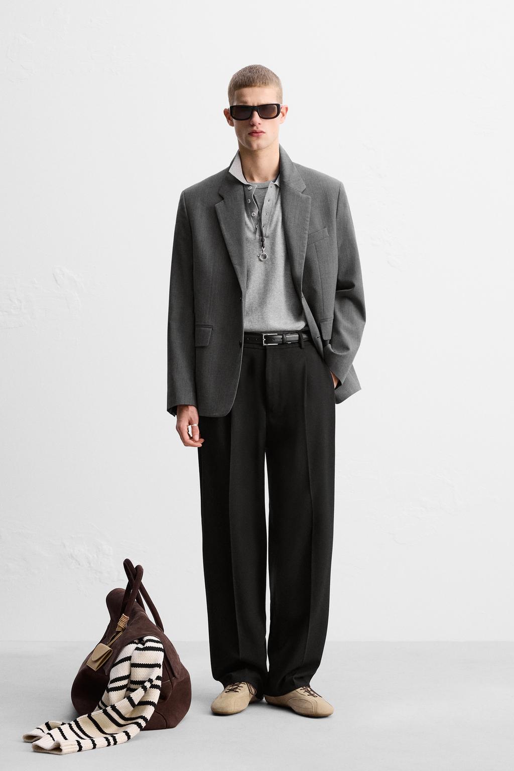 

Костюм - блейзер ZARA, серый