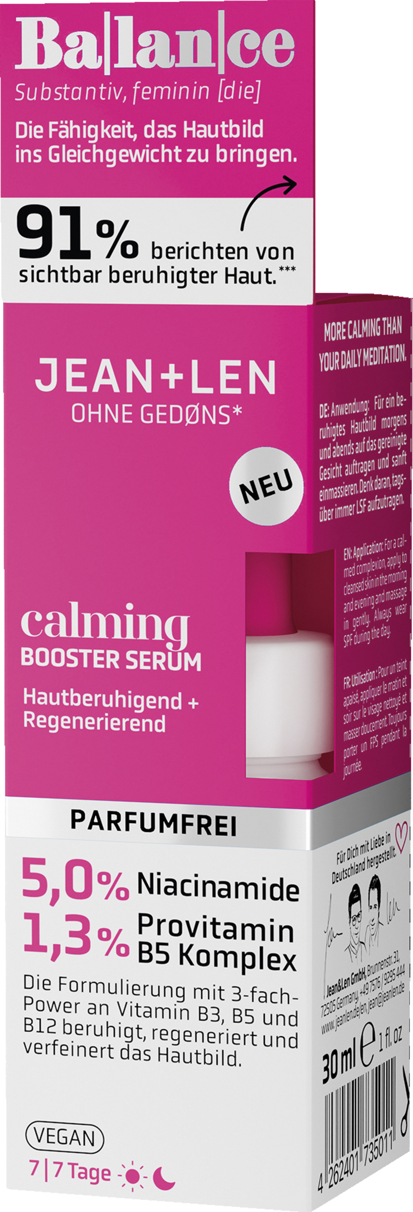 

Сыворотка для лица Jean&Len Calming Booster Serum