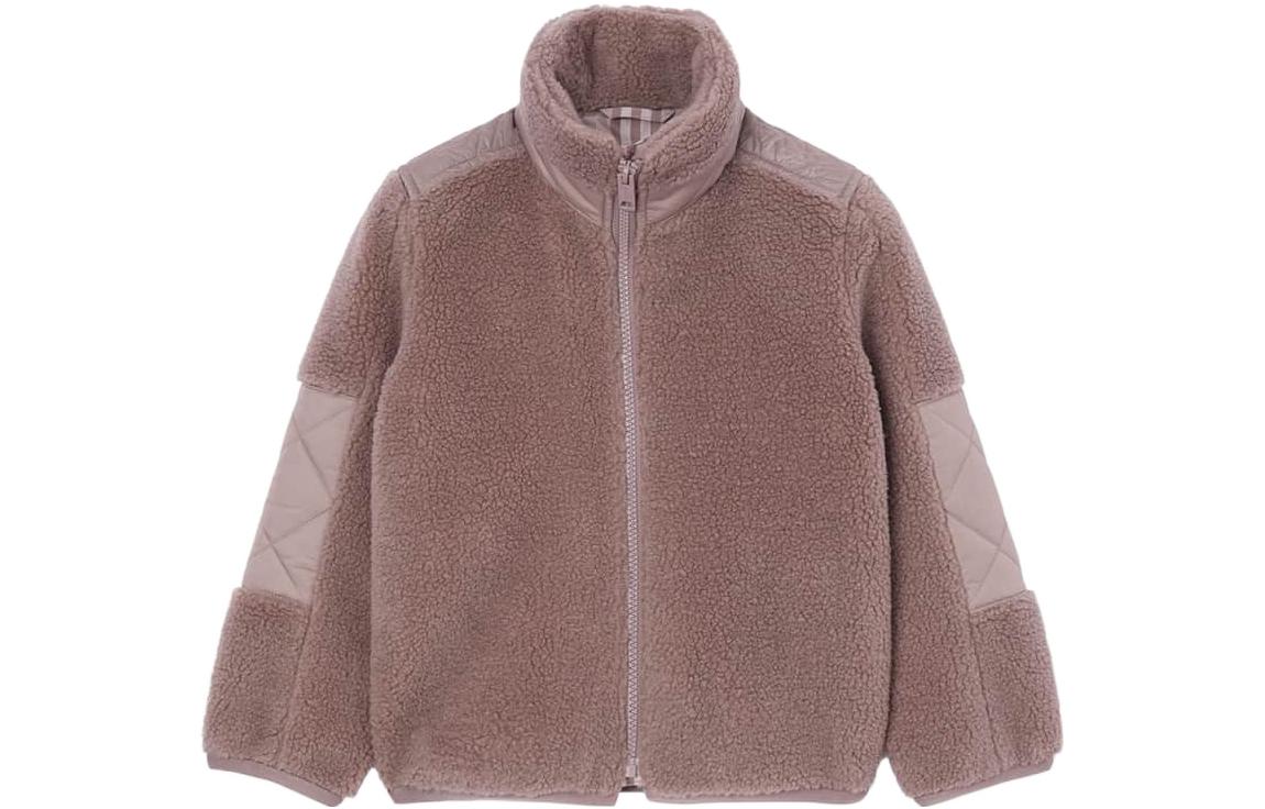 Детская куртка с воротником стойкой, умеренная Burberry, коричневый серый — фото 3