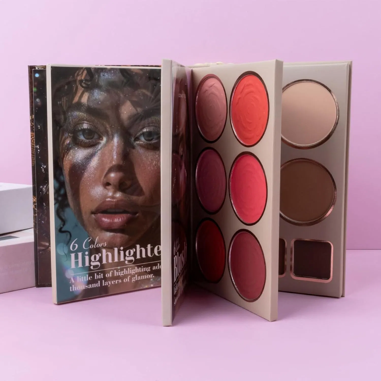 Палетка теней Makeup Book Palette матовая и шиммерная Generic — фото 2