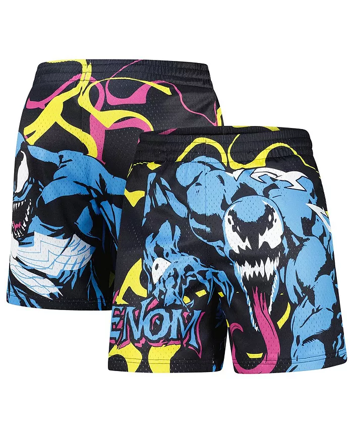 

Мужские черные шорты Venom с крупным принтом из сетки Lids