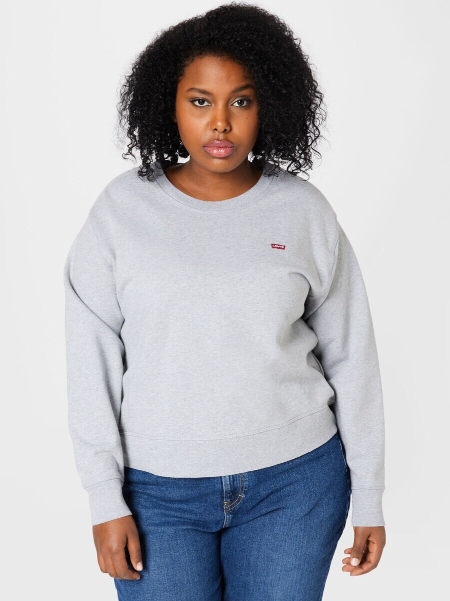 Толстовка Levis Plus PL Standard Crew Swtshrt, серый — фото 2