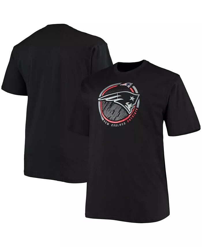 

Мужская черная футболка Big and Tall New England Patriots Color Pop Fanatics, черный