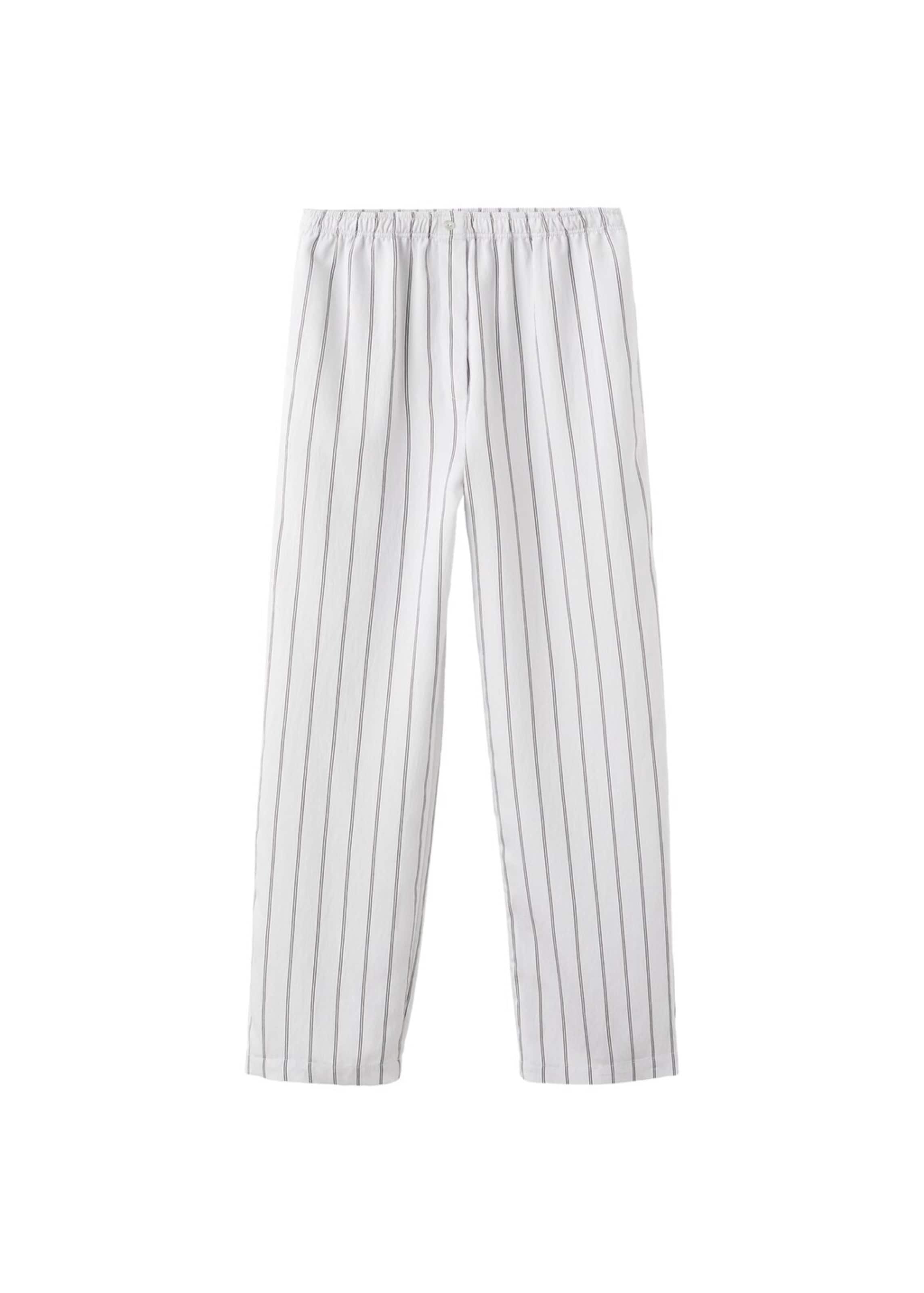 

MANGO Пижамные штаны 'Forzza' в серо-белом цвете