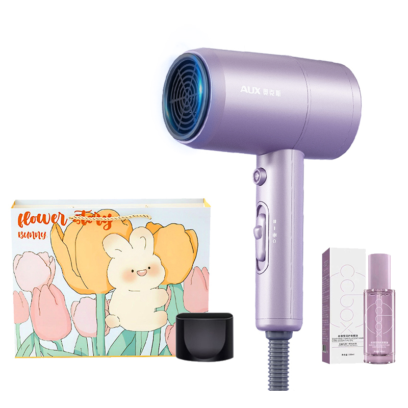 

Фен для волос Aux, Purple [blue light + 100 million negative ions haircare]