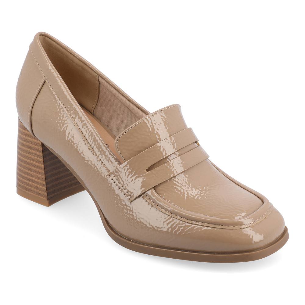 Коллекция Journee Женские туфли Malleah Tru Comfort Foam Journee Collection, цвет Patent Taupe