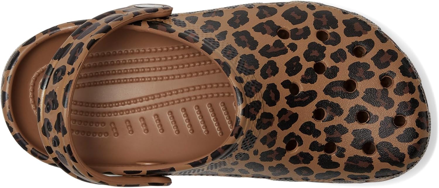 Унисекс сабо Crocs Classic с графическим принтом, Sepia/Leopard — фото 2