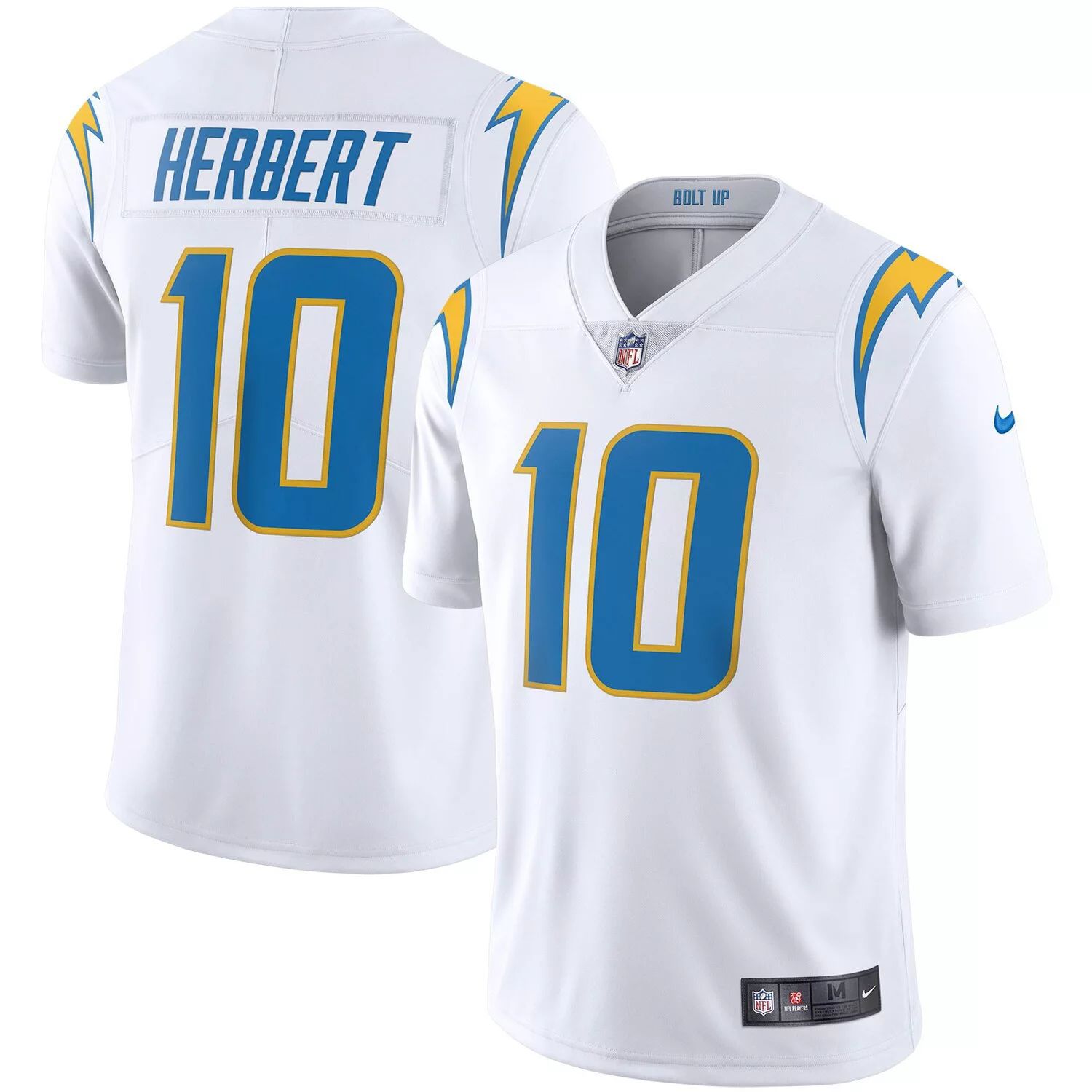 

Мужское белое джерси Justin Herbert Los Angeles Chargers Vapor Limited Nike