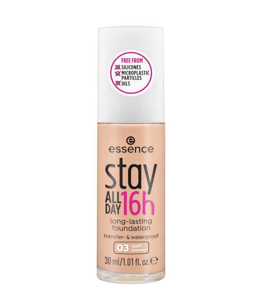 

Жидкая основа essence stay ALL DAY 16h long-lasting, Nr. 03 - Soft Honey, 30 ml