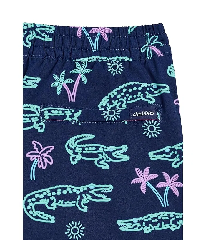 Плавки детские с подкладкой The Neon Glades Chubbies Kids, Navy Blue/Pattern Base — фото 3