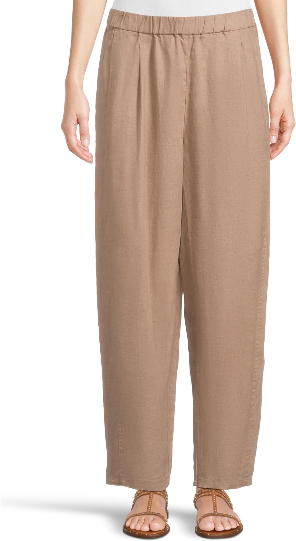 

Брюки Eileen Fisher Ankle Pleated Lantern Pants, цвет Cocoa