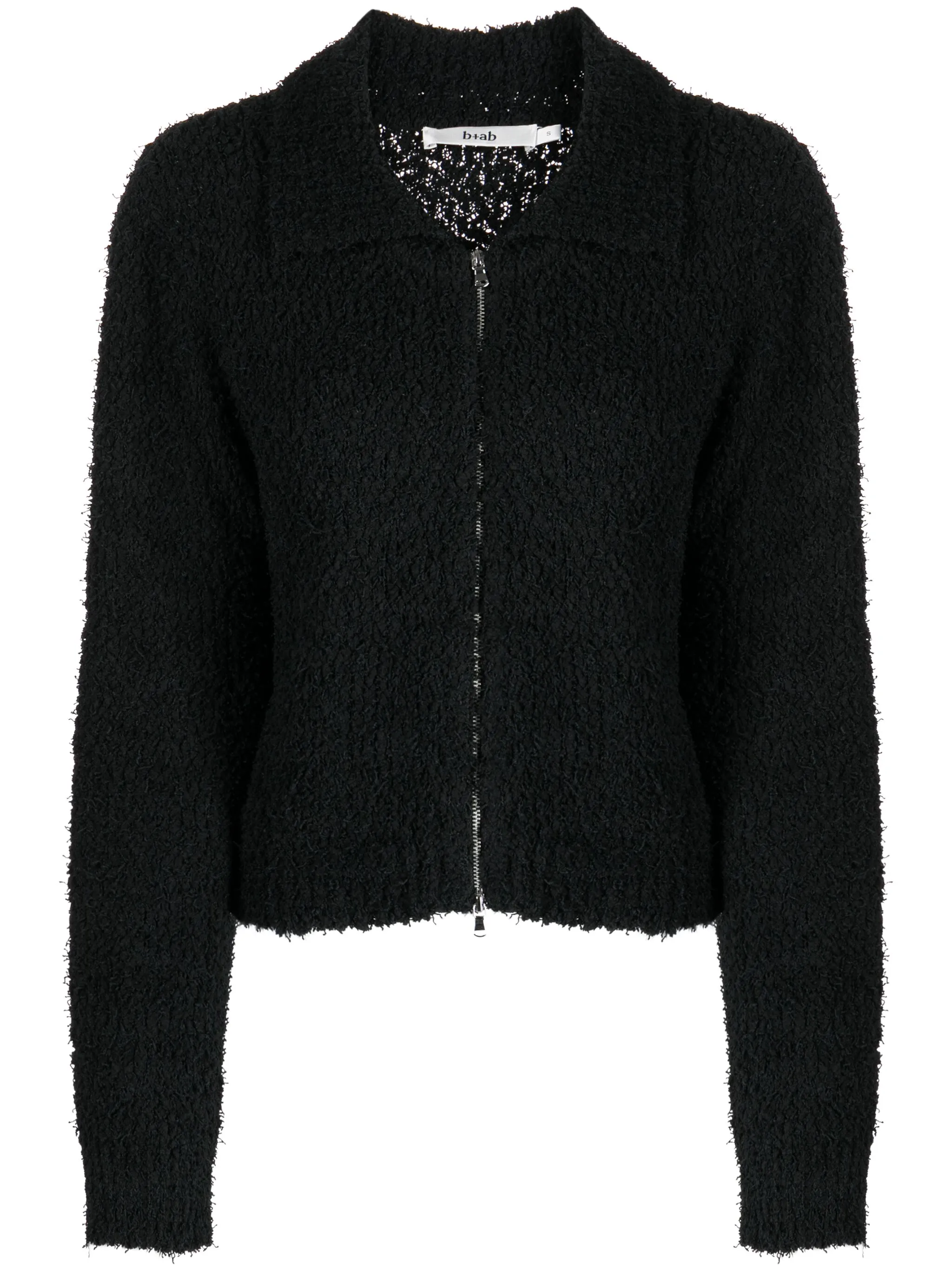 

Жакет на молнии с заостренным воротником B+Ab, черный