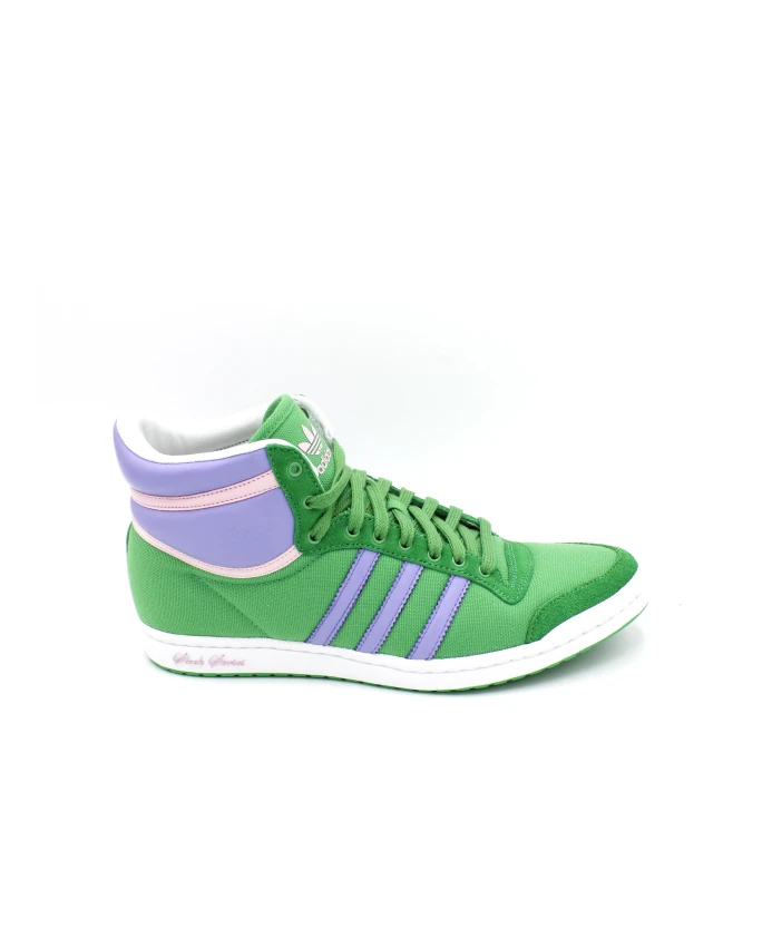 

Стильные высокие кеды из парусины на резиновой подошве Adidas, зеленый