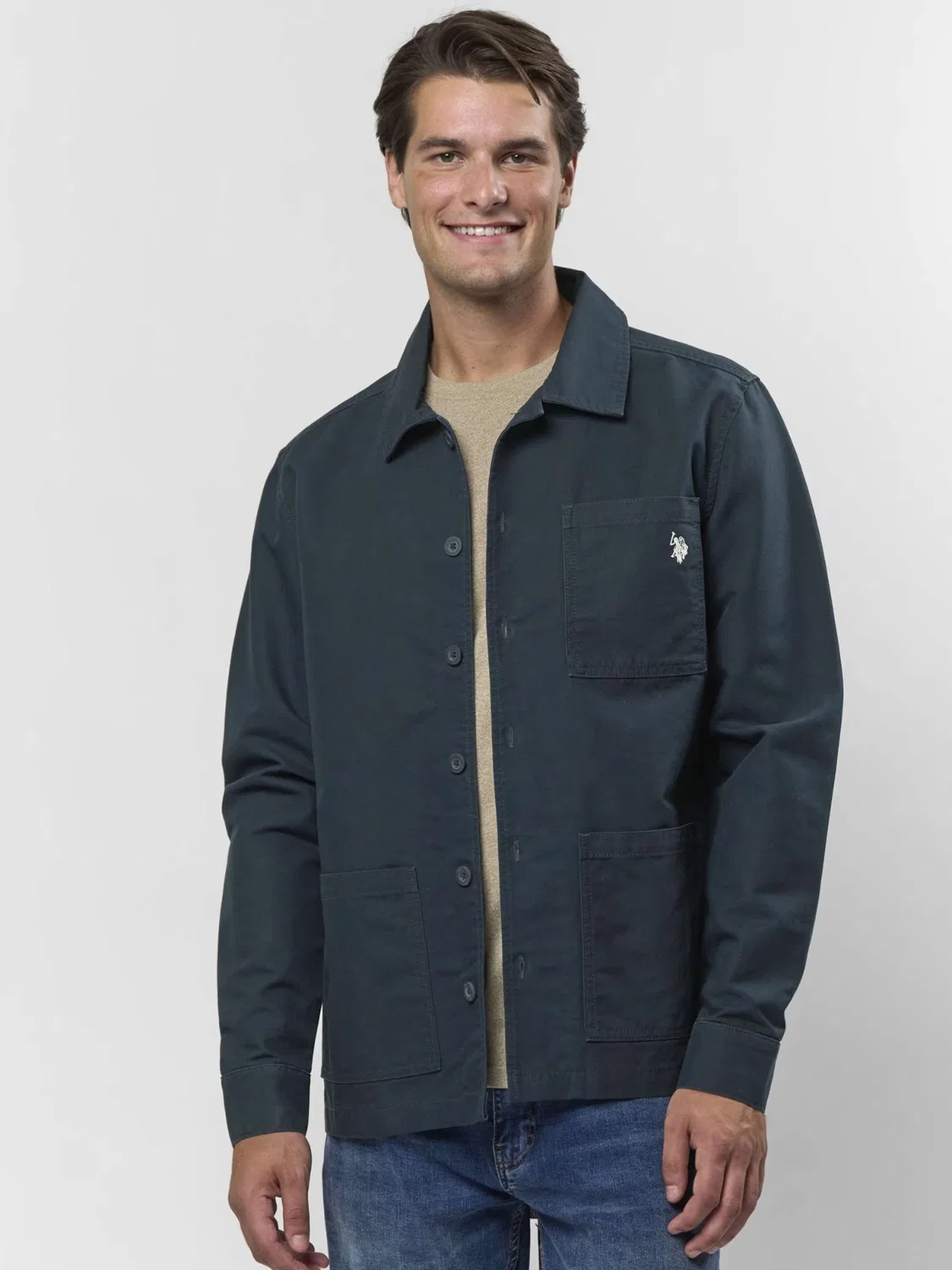 Рубашка на пуговицах стандартного кроя ' Connor Overshirt ' U.S. Polo Assn., Sapphire — фото 3