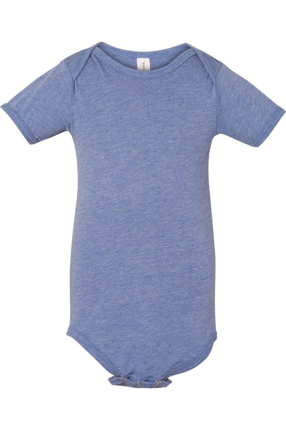 

BELLA + CANVAS Детский комбинезон с короткими рукавами Triblend, цвет blue triblend