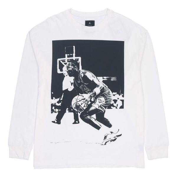 

Футболка Air Jordan x union Crossover Round Neck Pullover 'White Black', черный