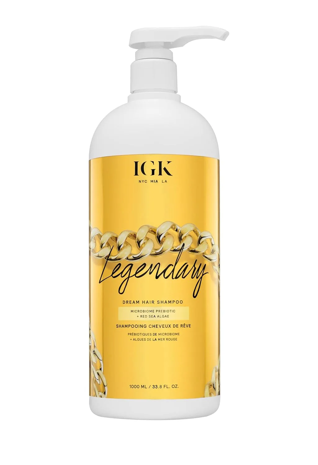 Шампунь IGK LEGENDARY Dream Hair | Увлажняющий шампунь для мягких и блестящих волос | Легкая текстура, придающая волосам упругость и объем 1000 мл (.), red