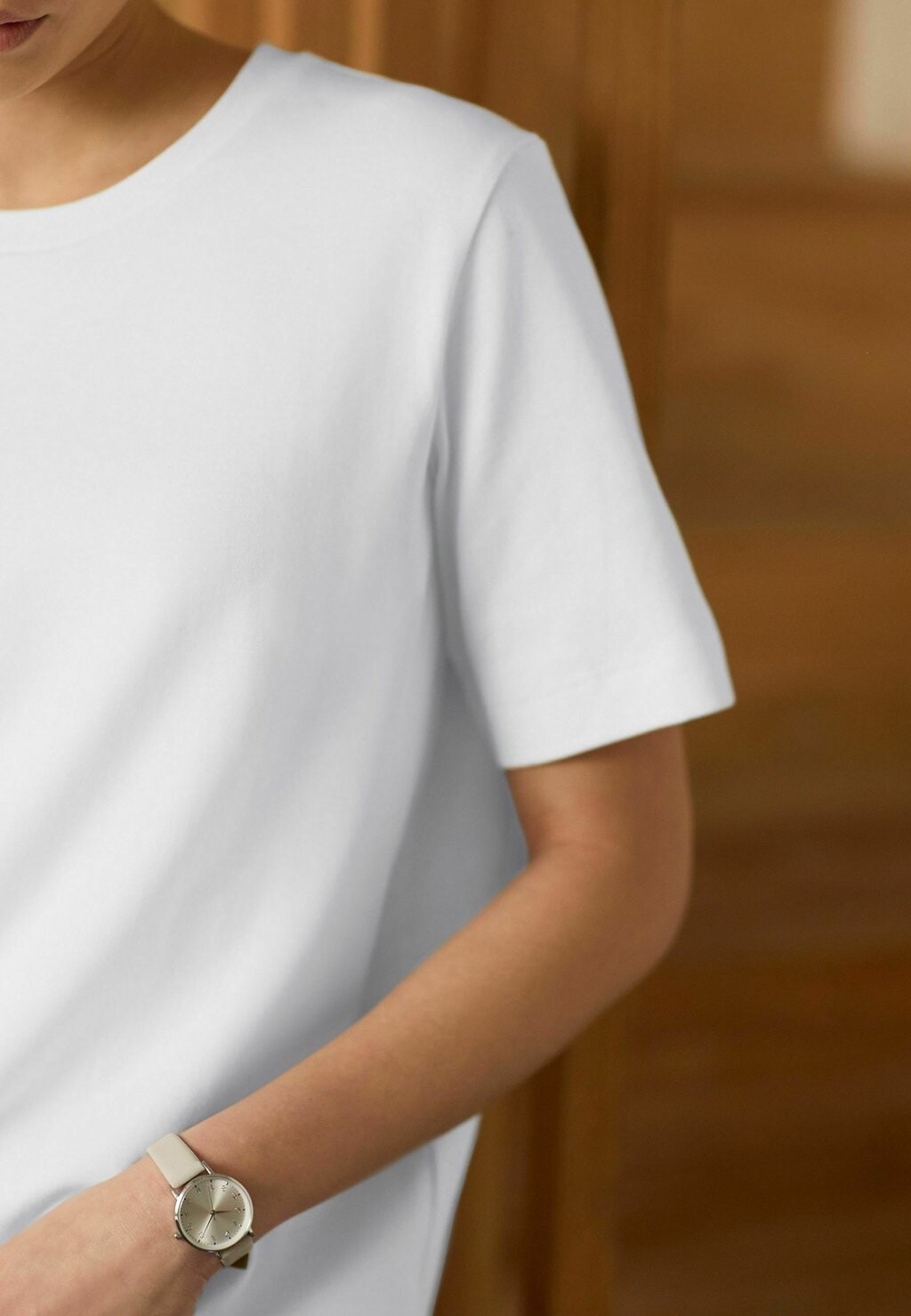 Базовая футболка Heavyweight Short Sleeve Crew Neck Next, белый — фото 3