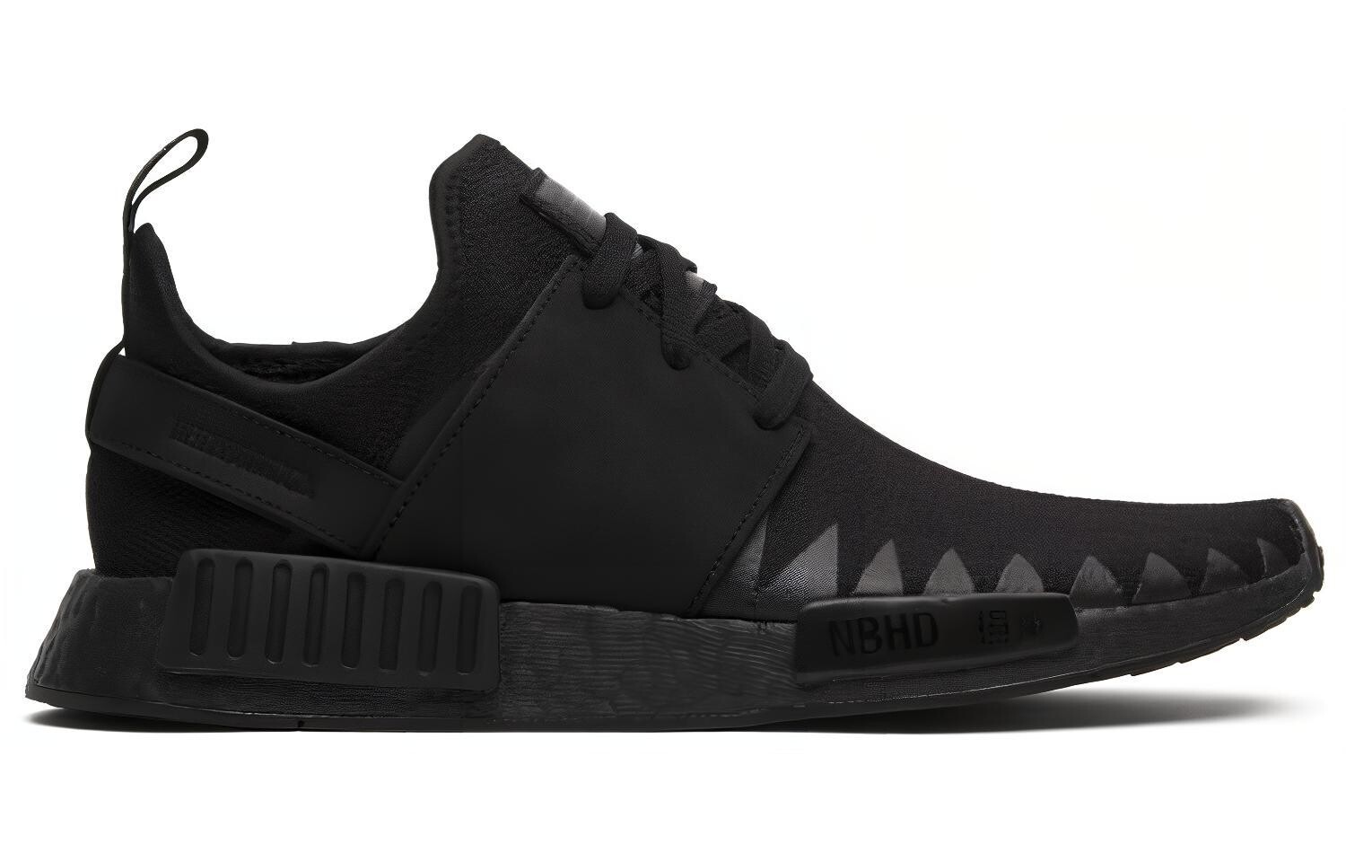 Кроссовки Adidas NMD R1 Neighborhood Triple Black — фото 2