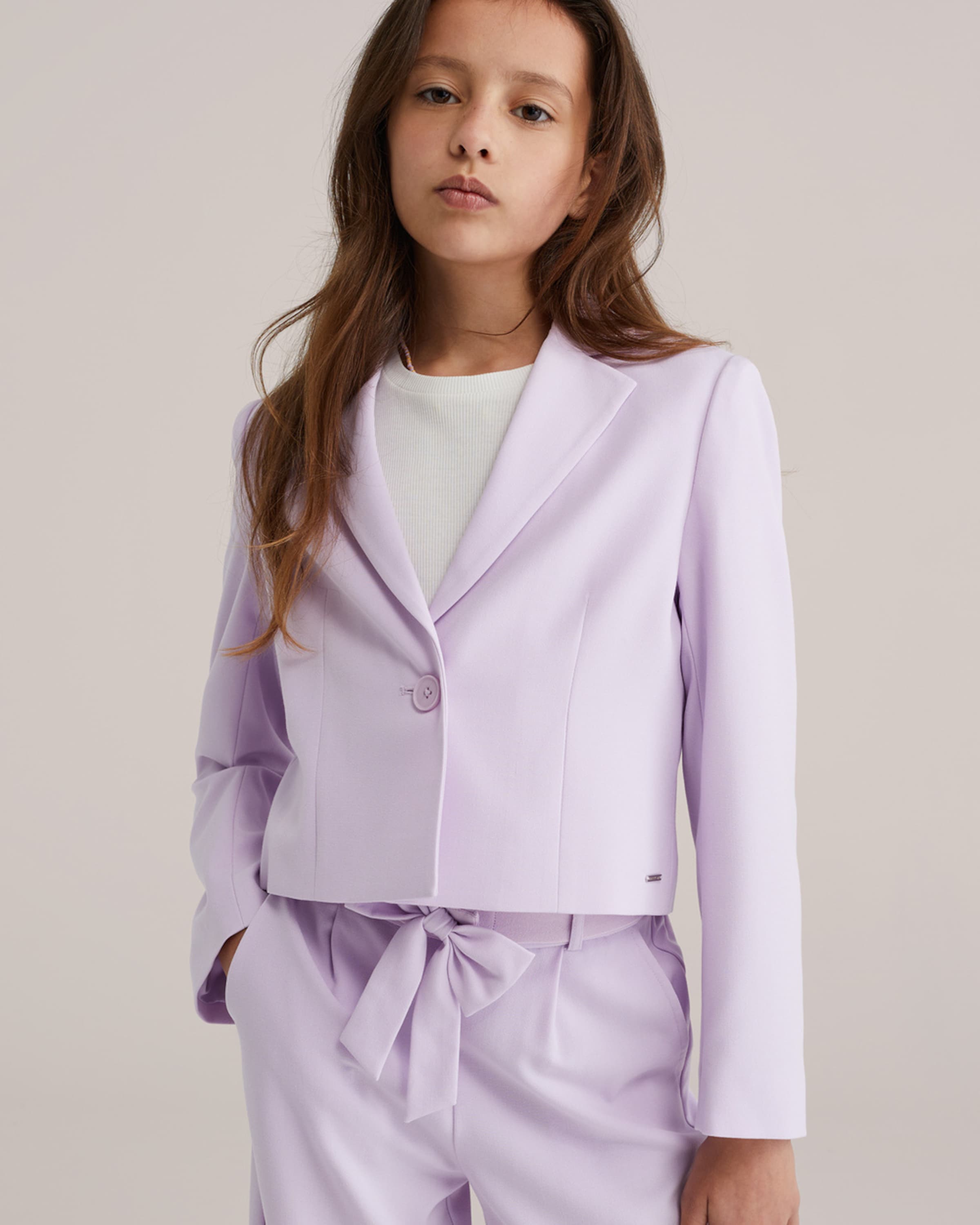 WE Fashion Межсезонная куртка в цвете лаванда — фото 3