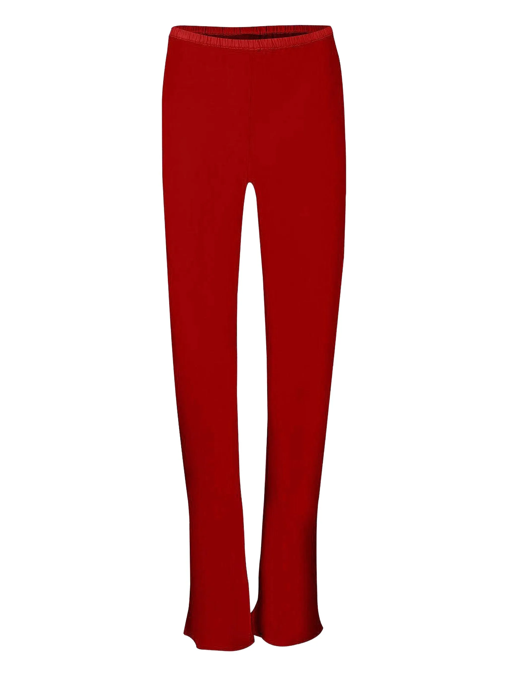 

Шелковые брюки широкого кроя Peter Cohen, красный