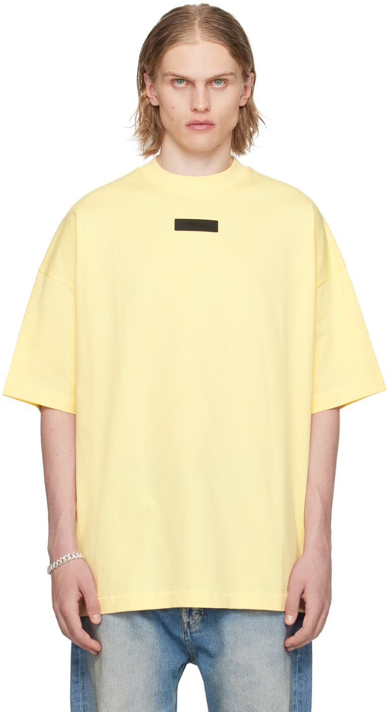 

Желтая футболка с круглым вырезом Fear of God ESSENTIALS, Garden yellow