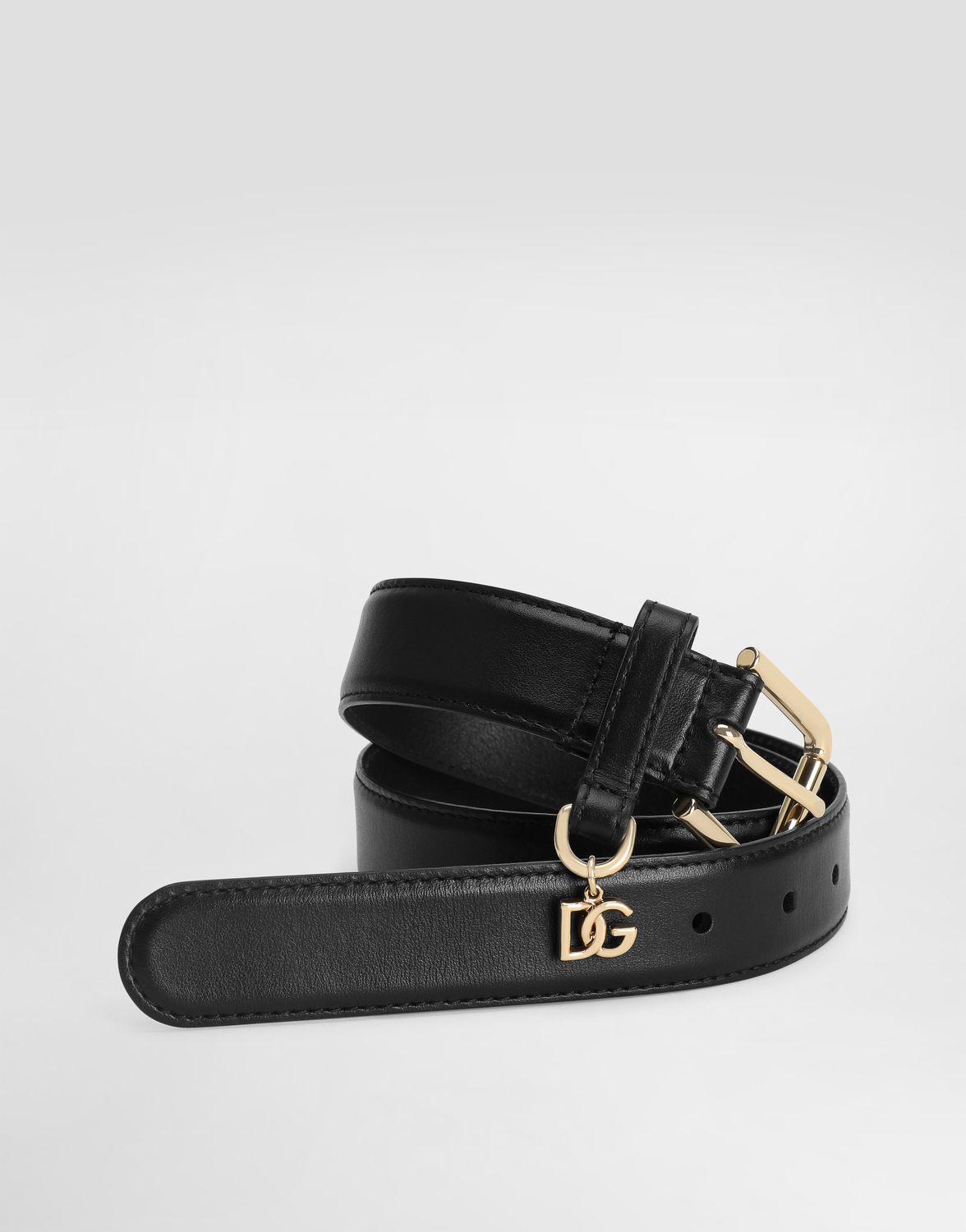 Ремень с подвеской dg Dolce & Gabbana, черный — фото 3