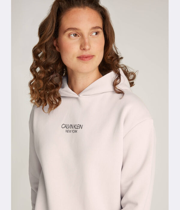 Толстовка женская Calvin Klein с надписью, розовый — фото 4