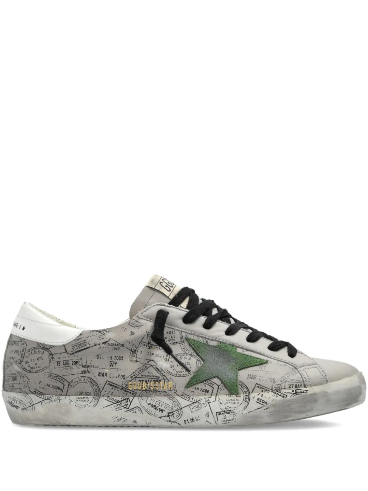 

Golden Goose кеды Super-Star с принтом, серый