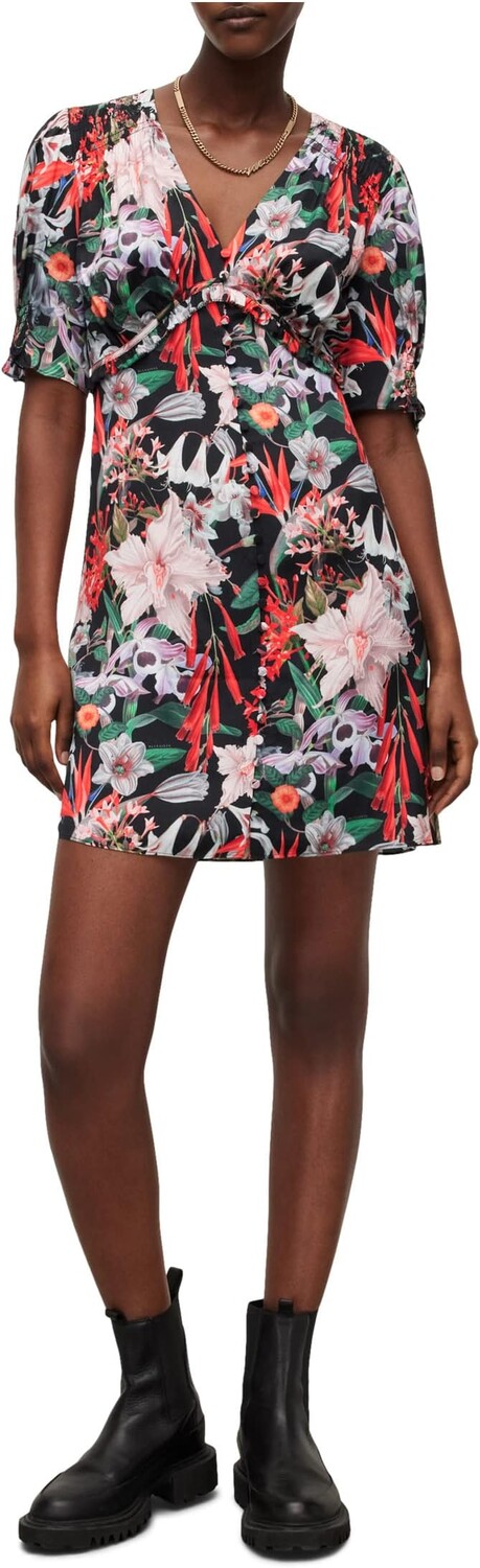 

Платье AllSaints Demi Leondra Dress, цвет Black Multi