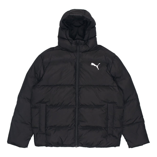 

Куртка essential down coat 'black white' Puma, черный