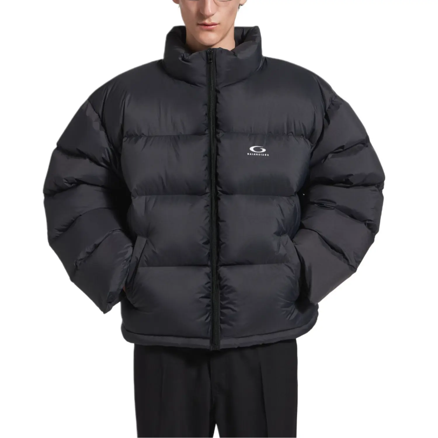 Куртка Balenciaga Standard Puffer, черный — фото 3