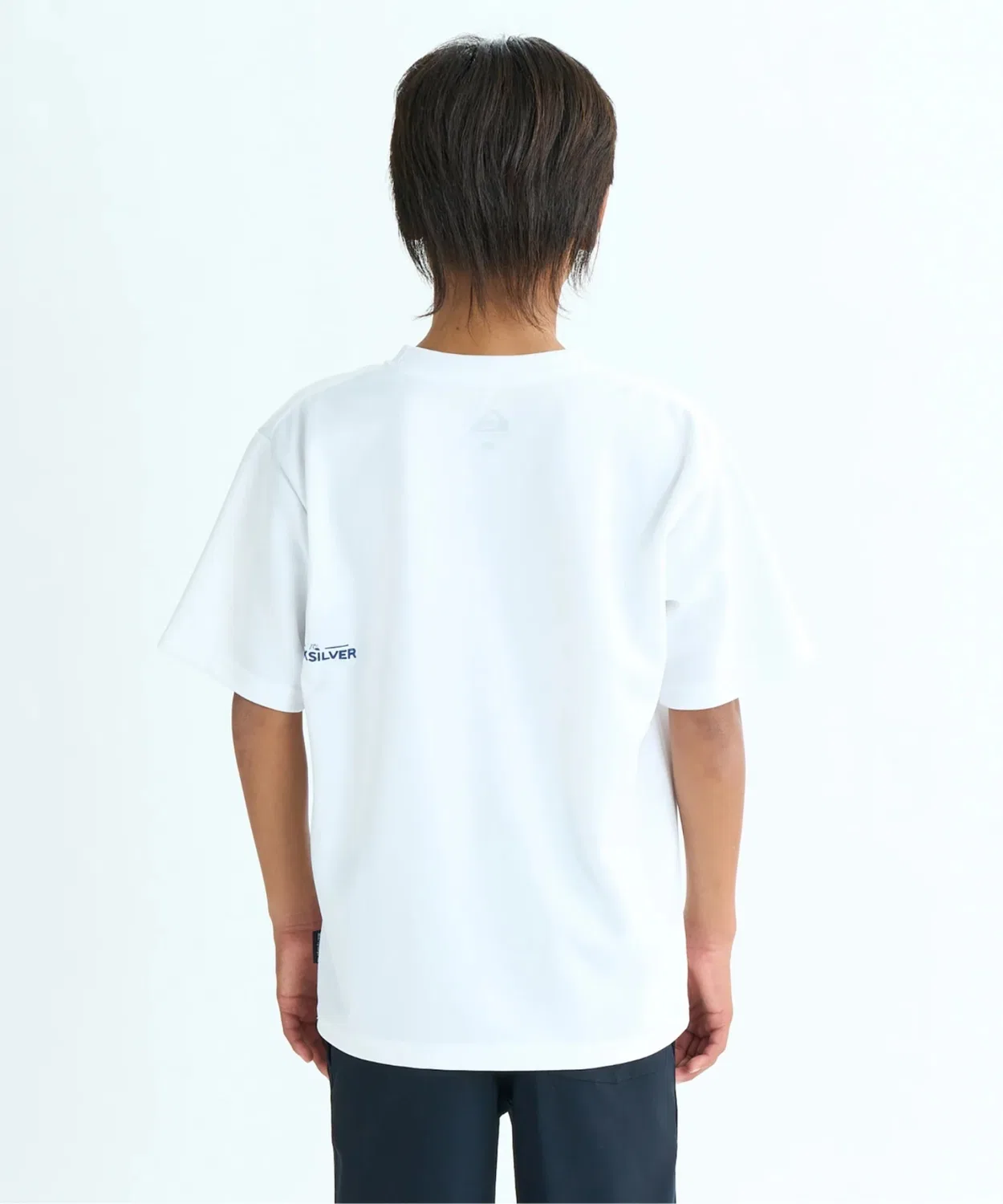 Рашгард с коротким рукавом Quiksilver FEEDING LINE SS YOUTH, полиэстер, чёрный — фото 2