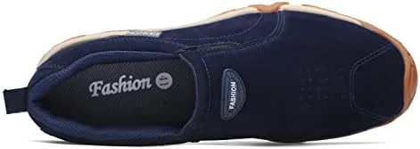 

Мужские походные кроссовки Eliogn с наружным протектором, нескользящие для кросс-кантри и прогулок, низкие кроссовки на молнии для мужчин, синий