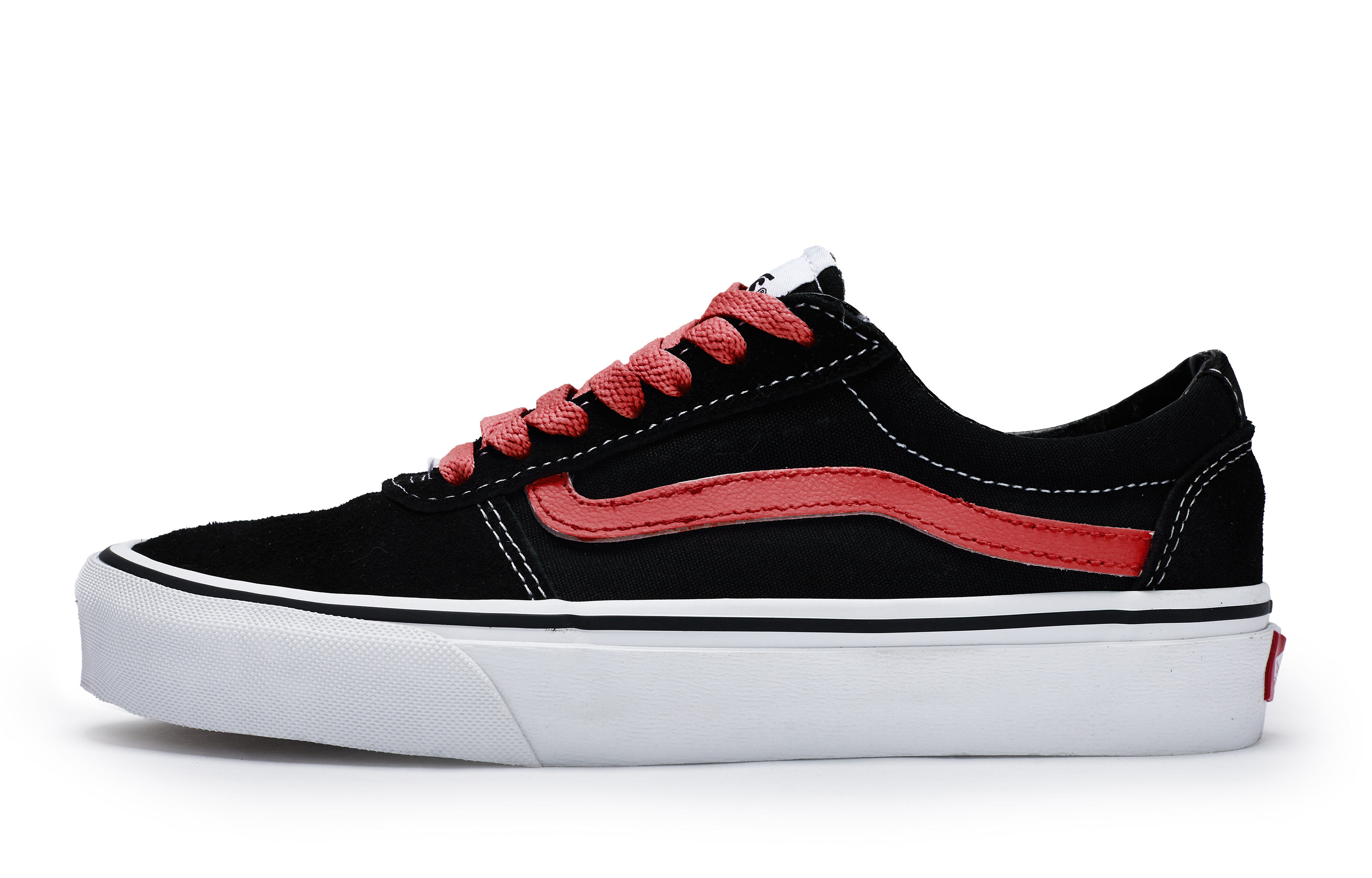 

Кроссовки Vans Ward Skateboarding Shoes Women's Low-top Red, черный/красный