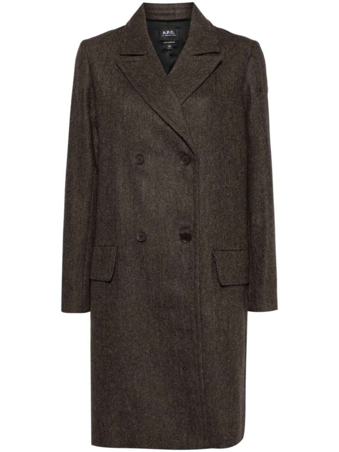 

A.P.C. пальто Ginny, коричневый