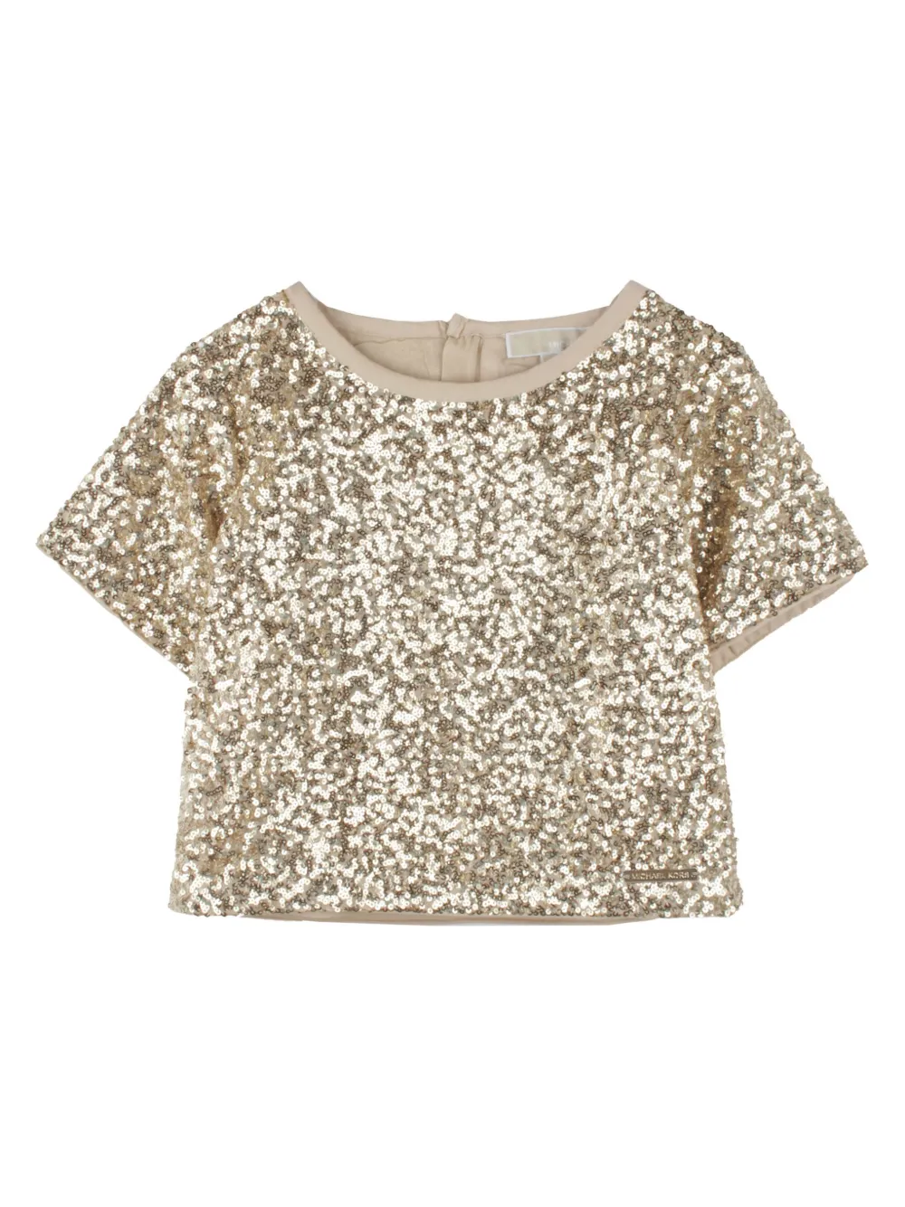 

Блузка с пайетками Michael Kors Kids, золотой