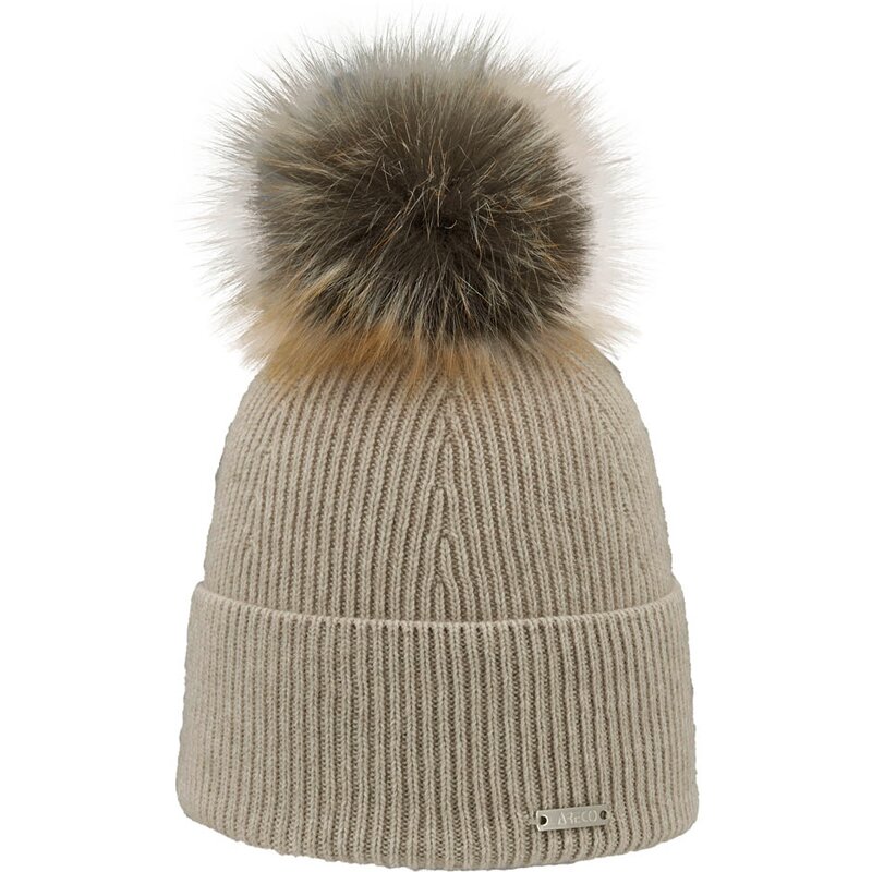 

Шапка с помпоном Areco, цвет weiss-anthra