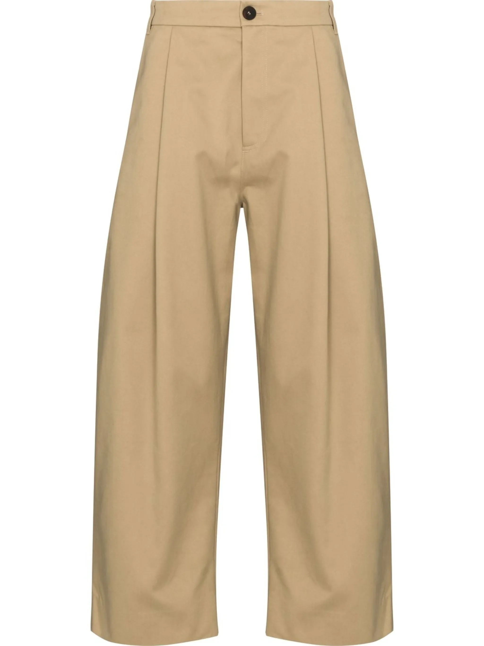 

Укороченные брюки широкого кроя Studio Nicholson, нейтральный