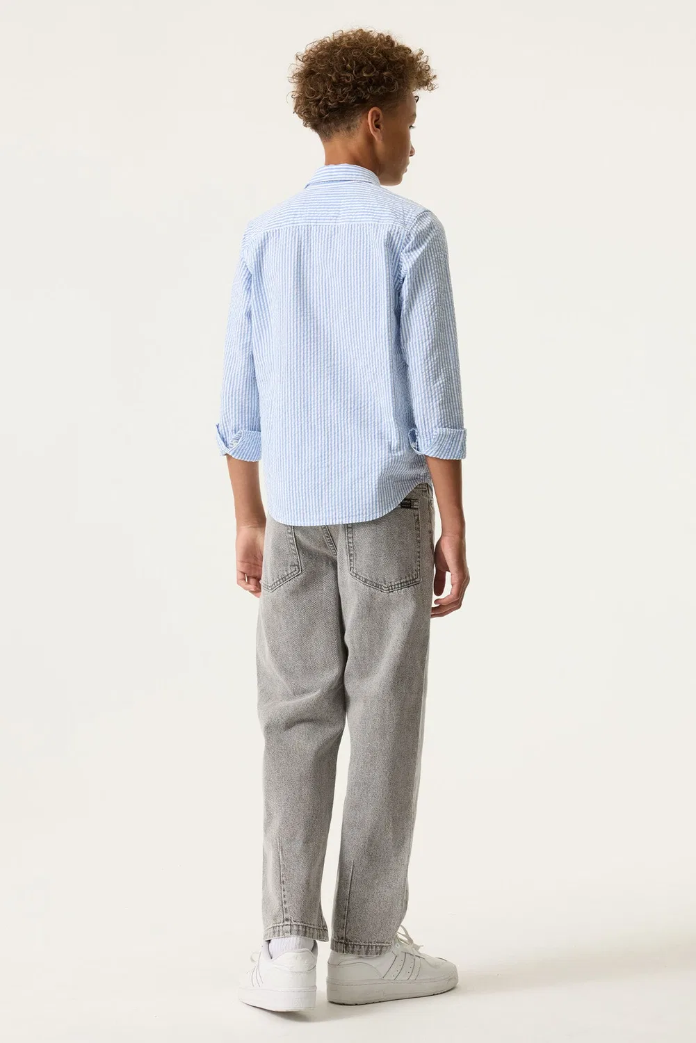 Рубашка с длинным рукавом, полосатая Garcia, stripe blue — фото 3