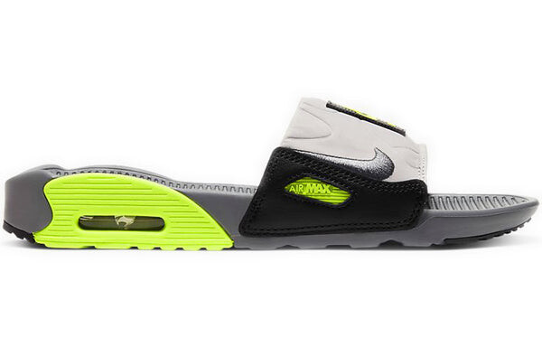 Тапочки air max 90 slide 'volt' Nike, черный — фото 2