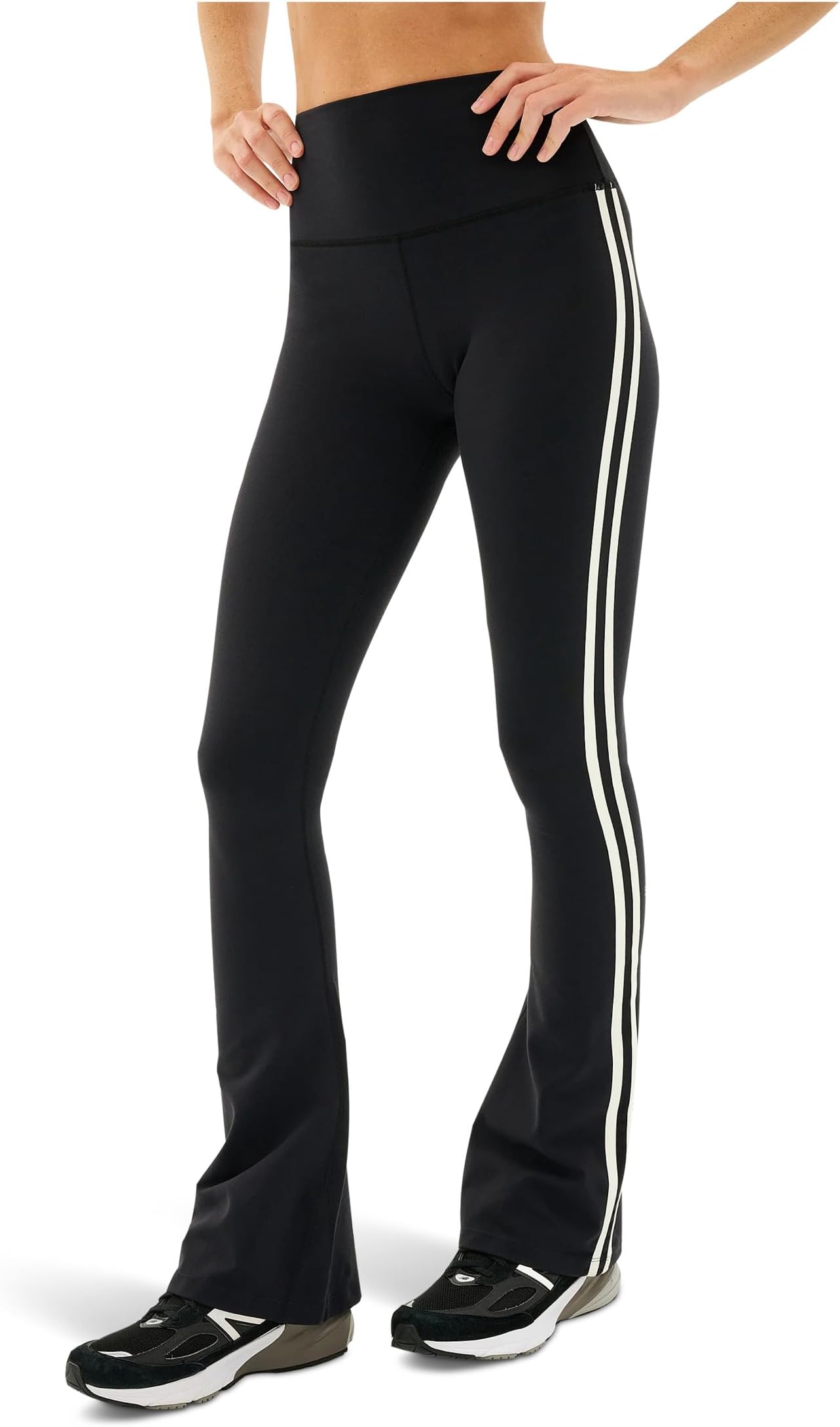 

Брюки Splits59 Raquel High-Waist Supplex Flare, черный/белый