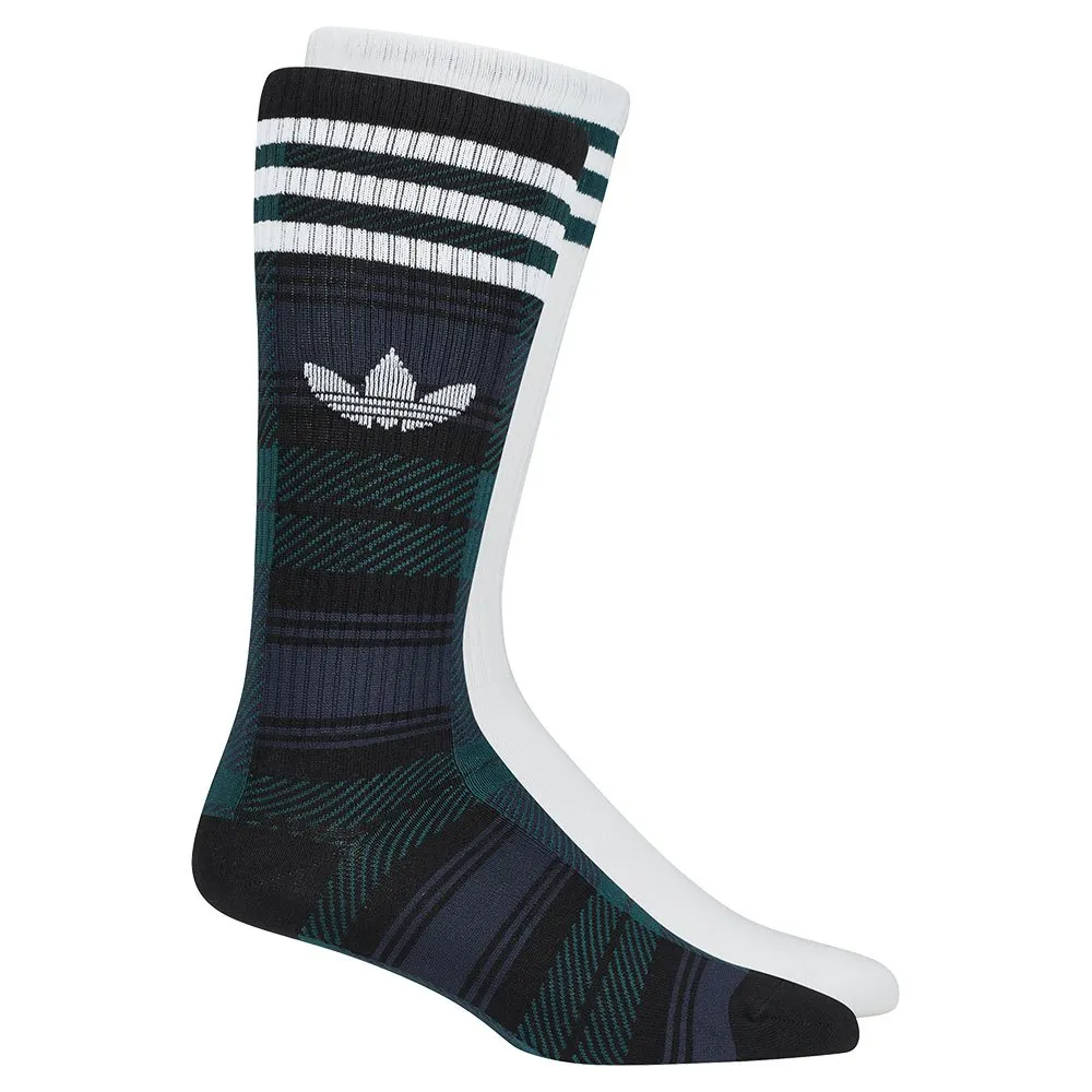 

Носки adidas Originals Tartan crew 2 pairs, белый/синий